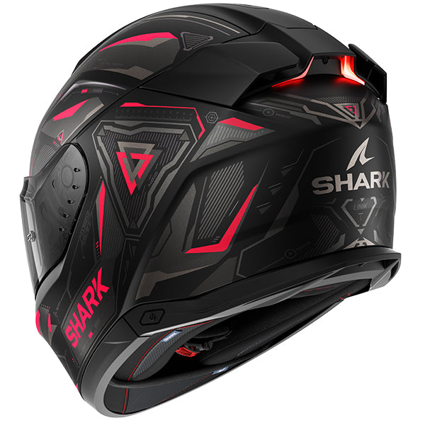 Shark Skwal i3 Full Face Helmet Linik Matt Black / Violet / Anthracite (Image 5) - ThrottleChimp