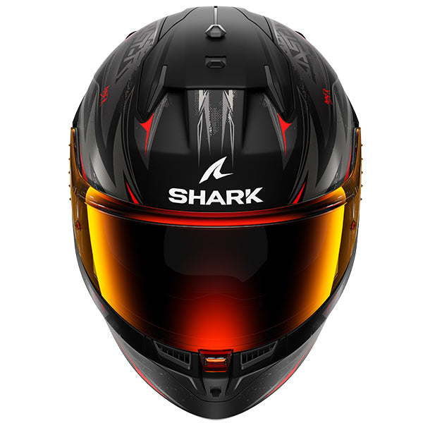 Shark D-Skwal 3 Full Face Helmet Blast R Black / Grey / Red (Image 2) - ThrottleChimp