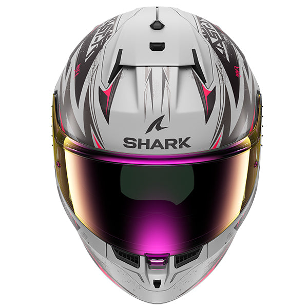 Shark D-Skwal 3 Full Face Helmet Blast R Grey / Black / Red FREE 1 YEAR Returns, FREE UK Delivery | ThrottleChimp