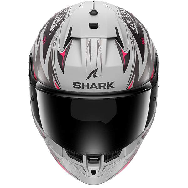 Shark D-Skwal 3 Full Face Helmet Blast R Grey / Black / Red (Image 3) - ThrottleChimp