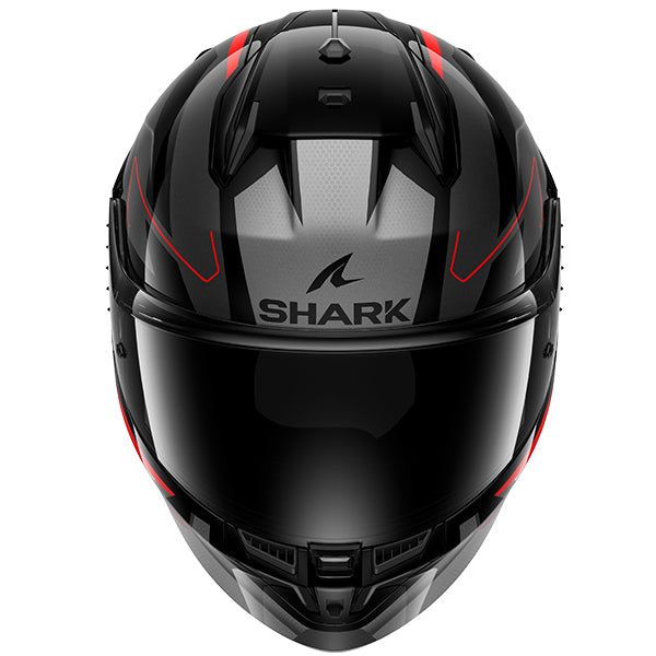 Shark D-Skwal 3 Full Face Helmet Sizler Black / Grey / Red (Image 6) - ThrottleChimp