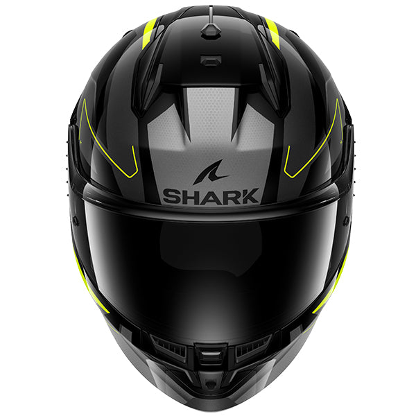 Shark D-Skwal 3 Full Face Helmet Sizler Black / Grey / Yellow (Image 2) - ThrottleChimp