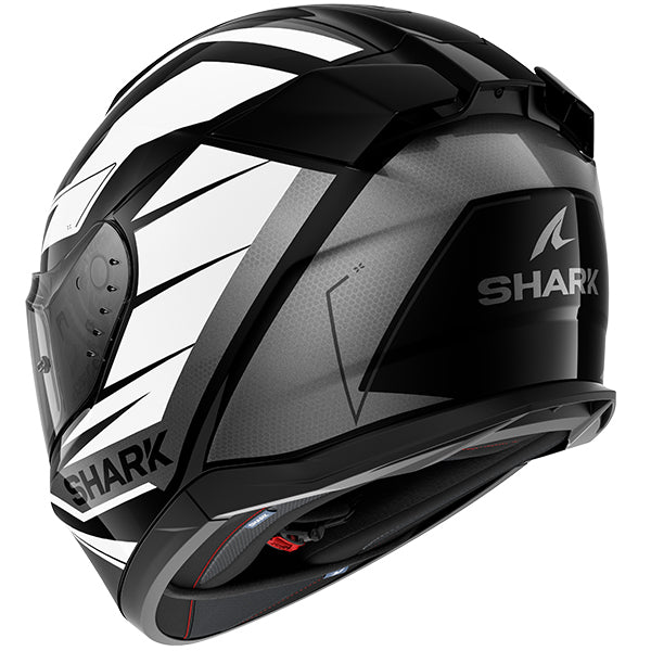 Shark D-Skwal 3 Full Face Helmet Sizler Black / Grey / White (Image 3) - ThrottleChimp