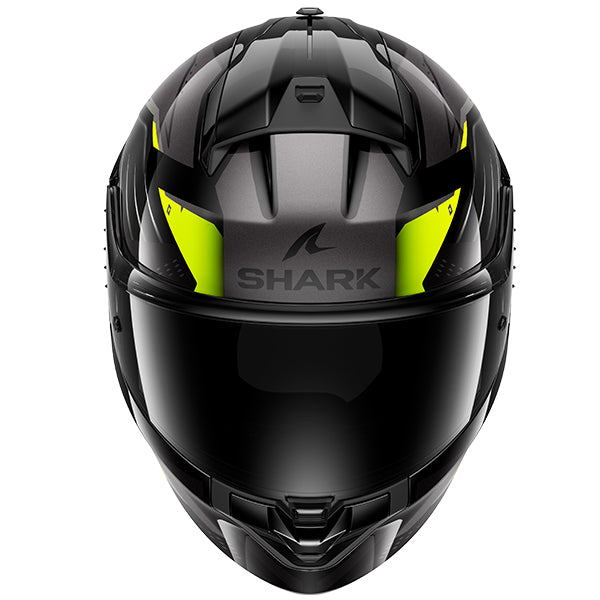 Shark Ridill 2 Full Face Helmet Bersek Black / Grey / Yellow (Image 2) - ThrottleChimp