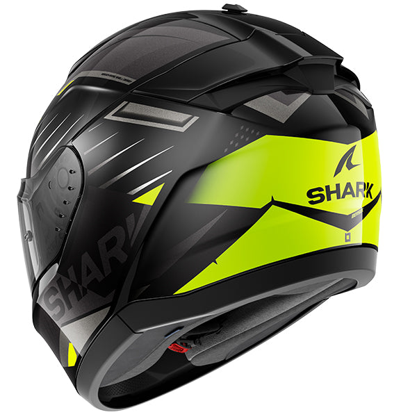 Shark Ridill 2 Full Face Helmet Bersek Black / Grey / Yellow (Image 3) - ThrottleChimp