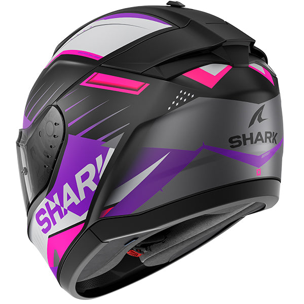 Shark Ridill 2 Full Face Helmet Bersek Black / Violet / Pink (Image 6) - ThrottleChimp