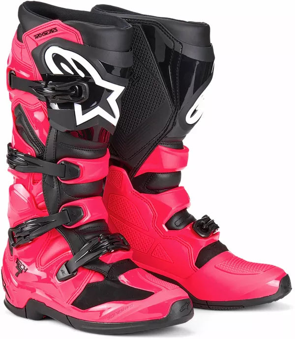 Alpinestars Diva Tech 7 Limited Edition Boots Black / Diva Pink FREE 1 Year Return, FREE UK Shipping | ThrottleChimp