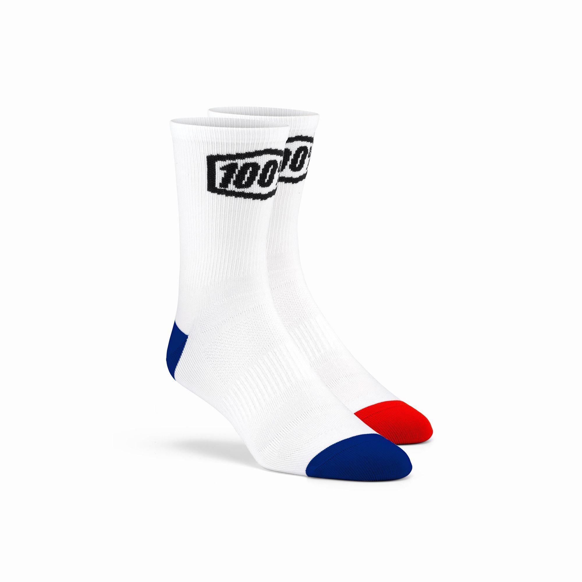 100% Terrain Socks White FREE 1 YEAR Returns, FREE UK Delivery | ThrottleChimp