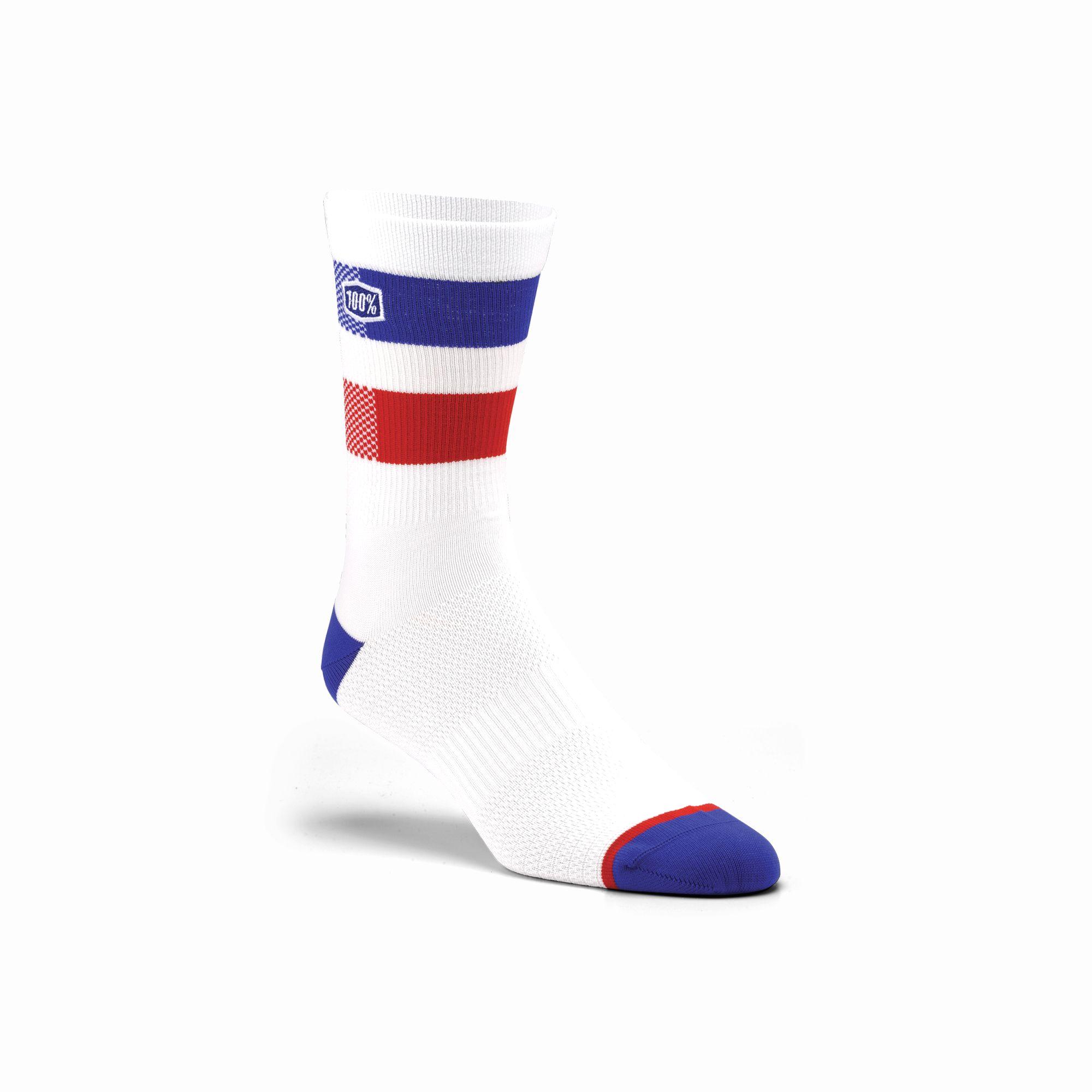 100% Flow Performance Socks White FREE 1 YEAR Returns, FREE UK Delivery | ThrottleChimp