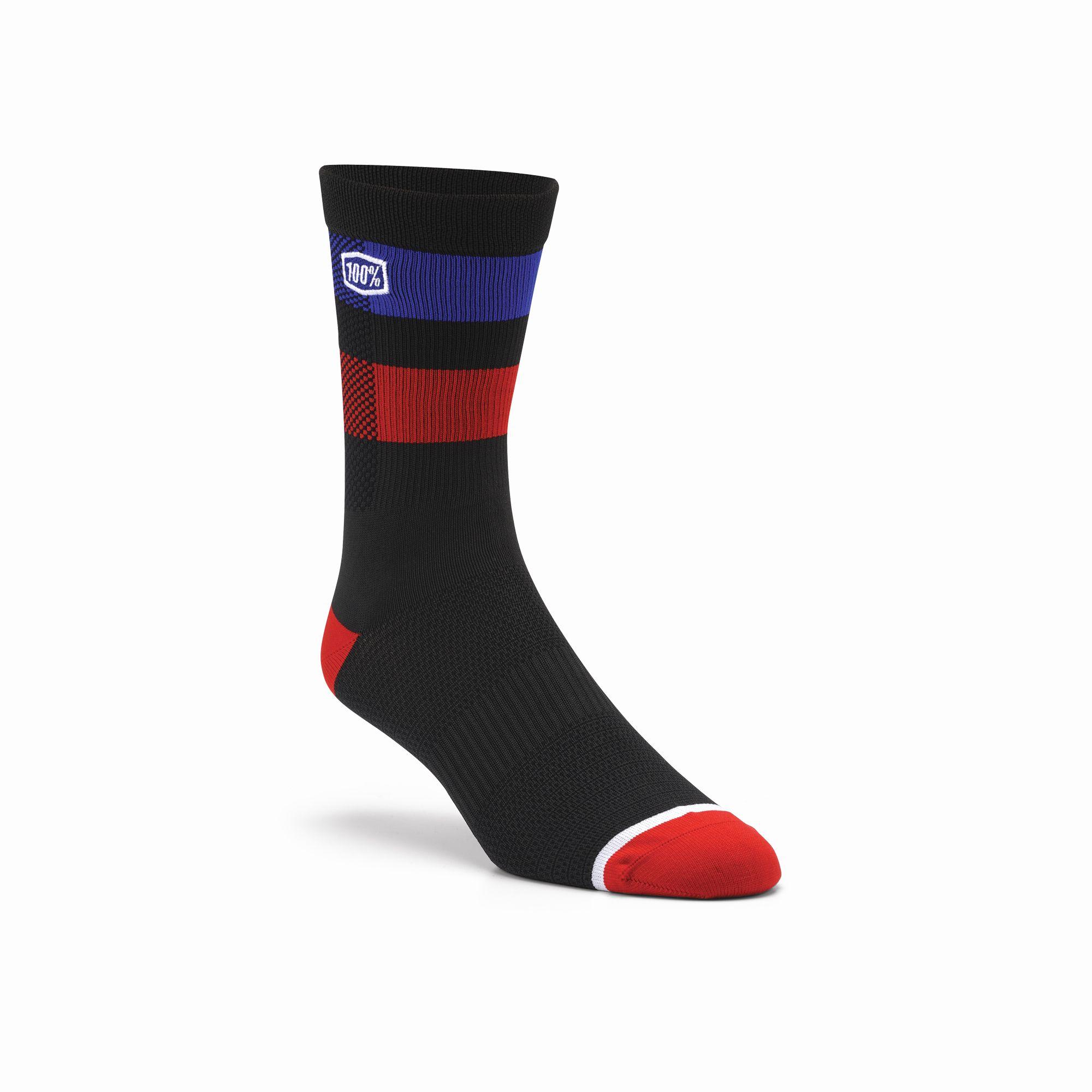 100% Flow Performance Socks Black FREE 1 YEAR Returns, FREE UK Delivery | ThrottleChimp