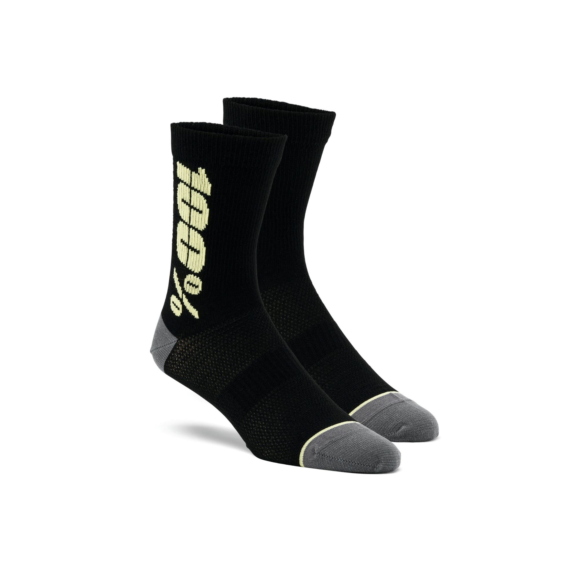 100% Rhythm Merino Wool Performance Socks Black / Yellow FREE 1 YEAR Returns, FREE UK Delivery | ThrottleChimp