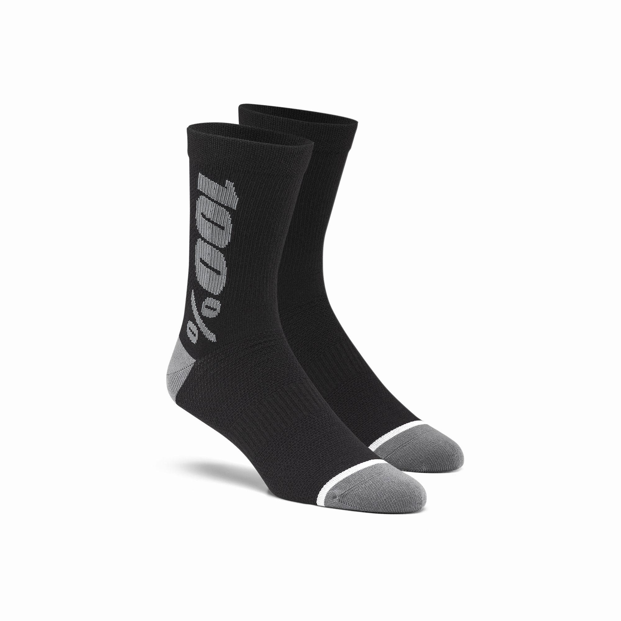 100% Rhythm Merino Wool Performance Socks Black / Grey FREE 1 YEAR Returns, FREE UK Delivery | ThrottleChimp