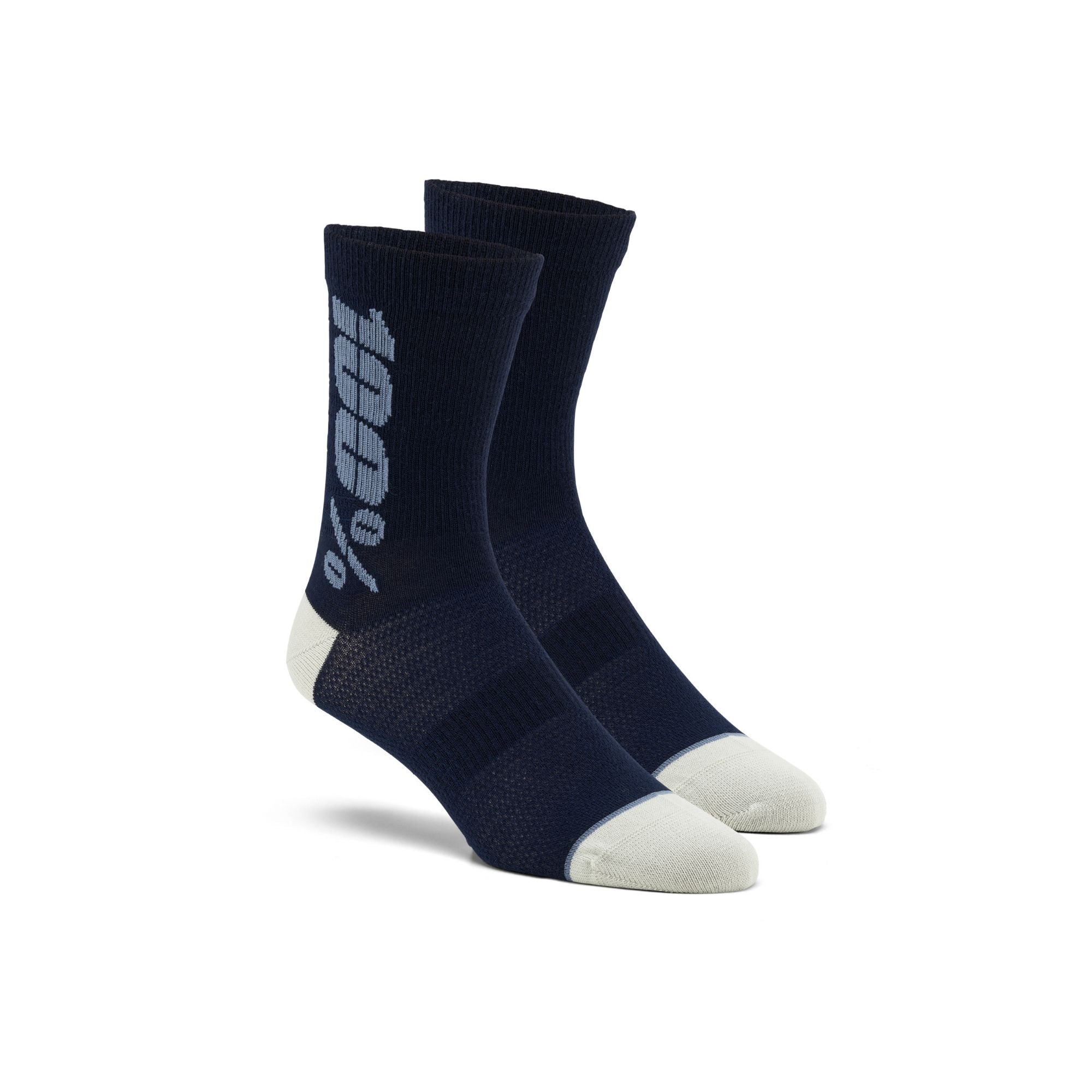 100% Rhythm Merino Wool Performance Socks Navy / Slate FREE 1 YEAR Returns, FREE UK Delivery | ThrottleChimp