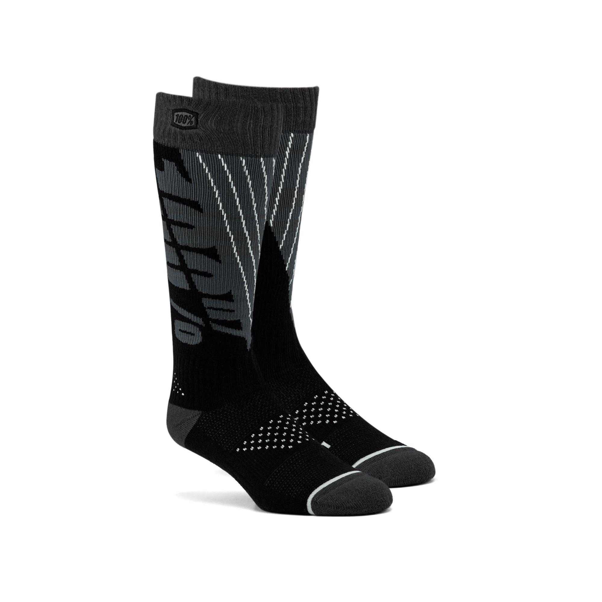 100% Torque Comfort Moto Socks Black / Steel Grey FREE 1 YEAR Returns, FREE UK Delivery | ThrottleChimp