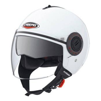 Caberg Riviera Plain Open Face Helmet White (Image 3) - ThrottleChimp