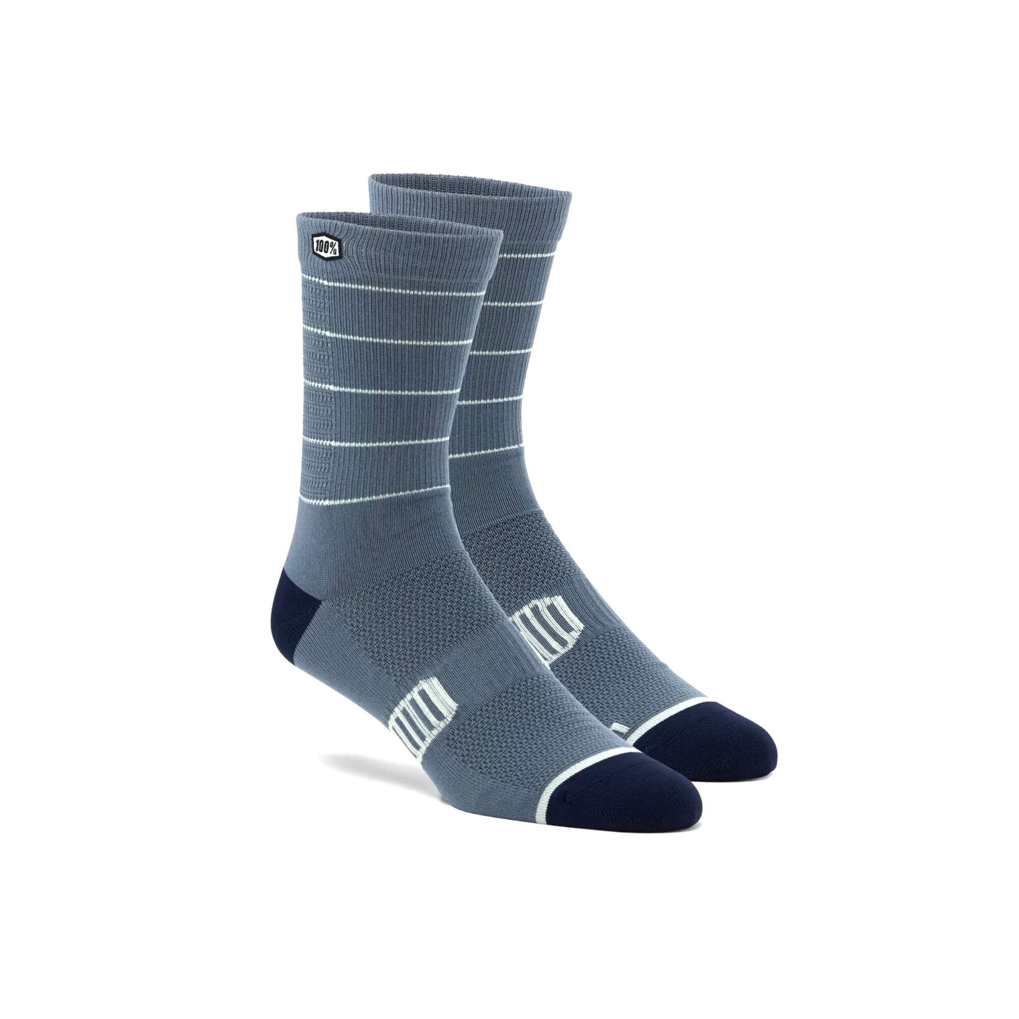 100% Advocate Performance Socks Slate / Navy FREE 1 YEAR Returns, FREE UK Delivery | ThrottleChimp