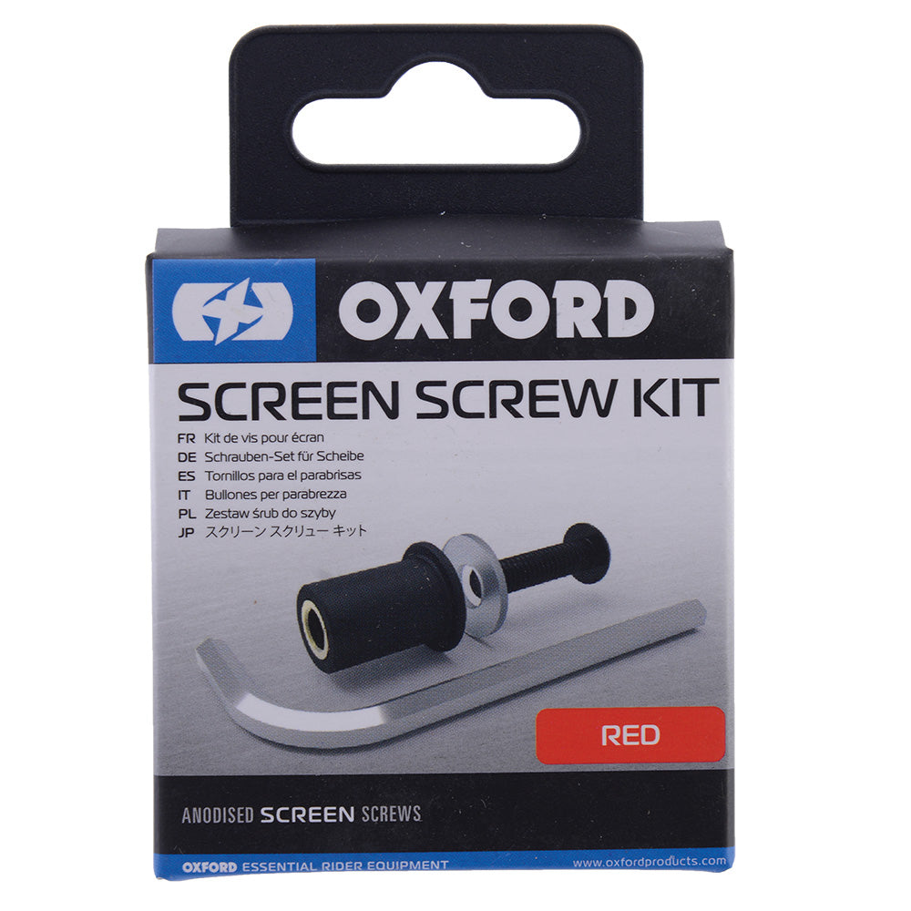 Oxford Screen Screw Red (Image 2) - ThrottleChimp