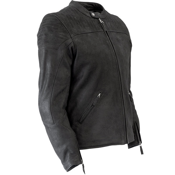 Richa Idaho Leather Jacket Black (Image 2) - ThrottleChimp