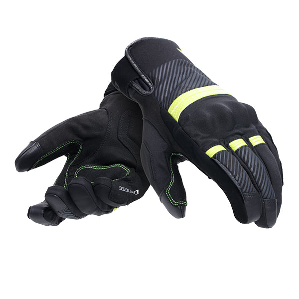 Dainese Fulmine D-Dry Gloves Black / Fluo Yellow / Dark Grey - ThrottleChimp