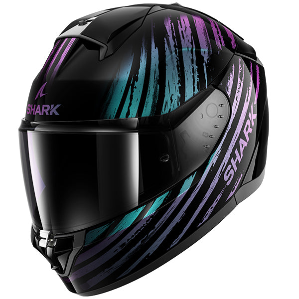 Shark Ridill 2 Full Face Helmet Assya Pearl Black FREE 1 YEAR Returns, FREE UK Delivery | ThrottleChimp