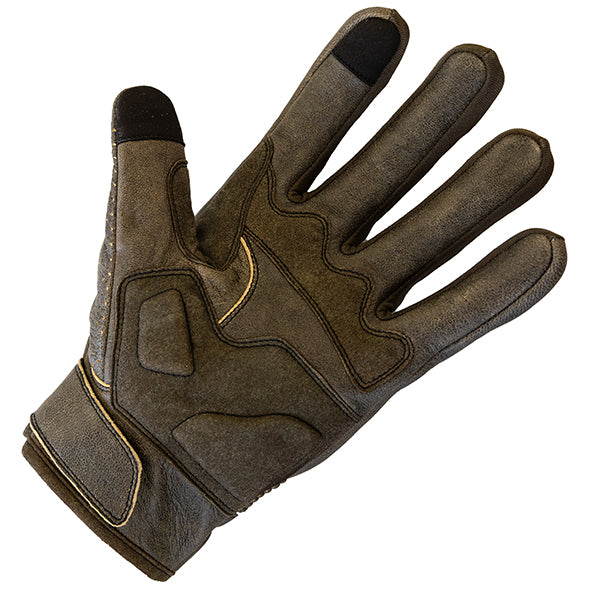 Richa Triton Leather Gloves Black / Brown (Image 2) - ThrottleChimp