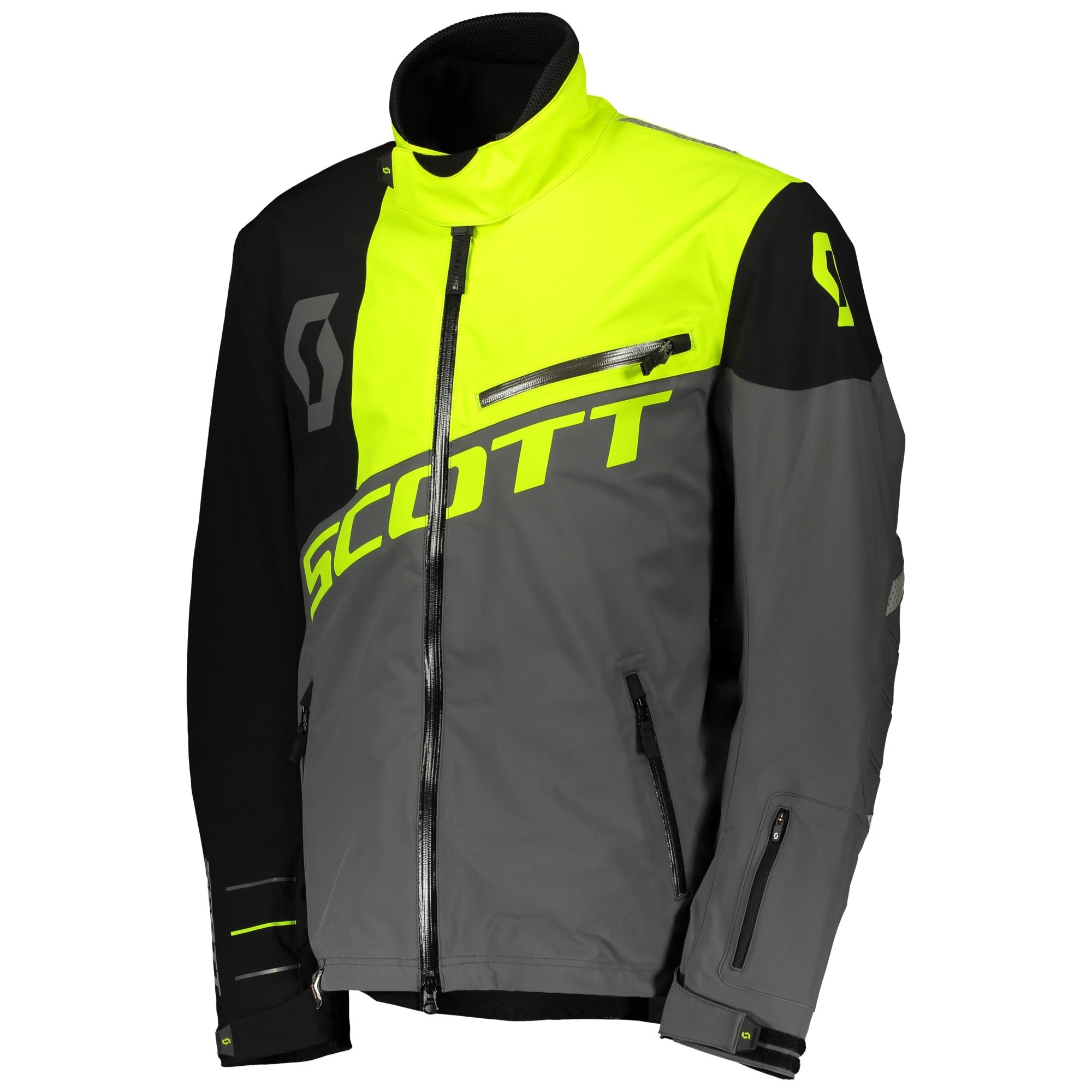 Scott Shell Pro Textile Jacket Dark Grey / Neon Yellow