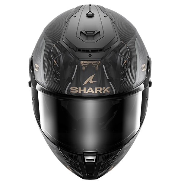 Shark Spartan RS Carbon Full Face Helmet Xbot Black / Anthracite / Gold (Image 2) - ThrottleChimp
