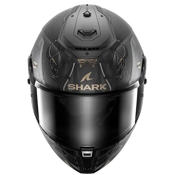 Shark Spartan RS Carbon Full Face Helmet Xbot Black / Anthracite / Gold - ThrottleChimp