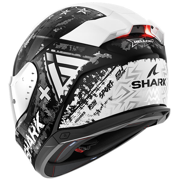 Shark Skwal i3 Full Face Helmet Hellcat Black / White / Anthracite (Image 3) - ThrottleChimp