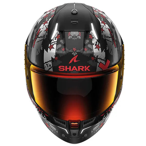 Shark Skwal i3 Full Face Helmet Hellcat Black / White / Grey - ThrottleChimp