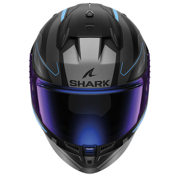 Shark D-Skwal 3 Full Face Helmet Sizler Black / Anthracite / Blue FREE 1 YEAR Returns, FREE UK Delivery | ThrottleChimp