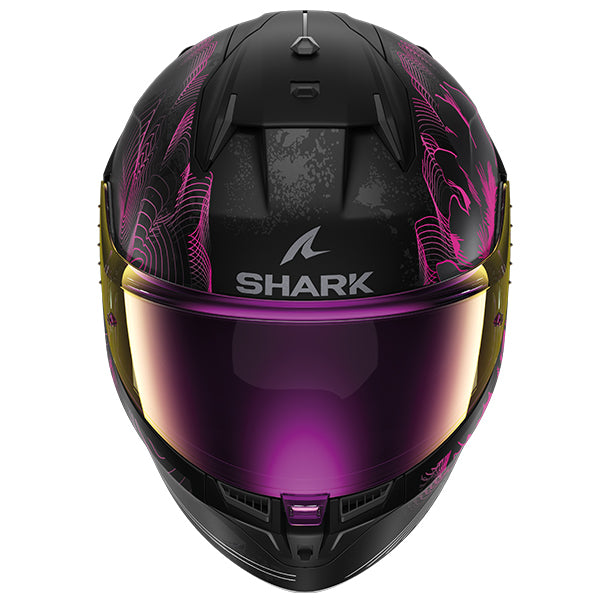 Shark D-Skwal 3 Full Face Helmet Mayfer Black / Anthracite / Violet FREE 1 YEAR Returns, FREE UK Delivery | ThrottleChimp