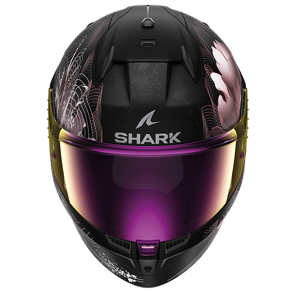 Shark D-Skwal 3 Full Face Helmet Mayfer Black / Anthracite / Chrome (Image 2) - ThrottleChimp