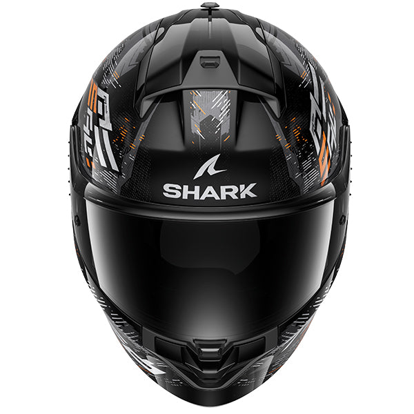 Shark Ridill 2 Full Face Helmet Molokai Black / Silver / Orange (Image 2) - ThrottleChimp