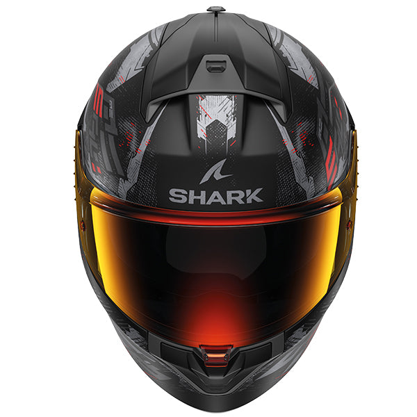 Shark Ridill 2 Full Face Helmet Molokai Black / Anthracite / Red (Image 2) - ThrottleChimp