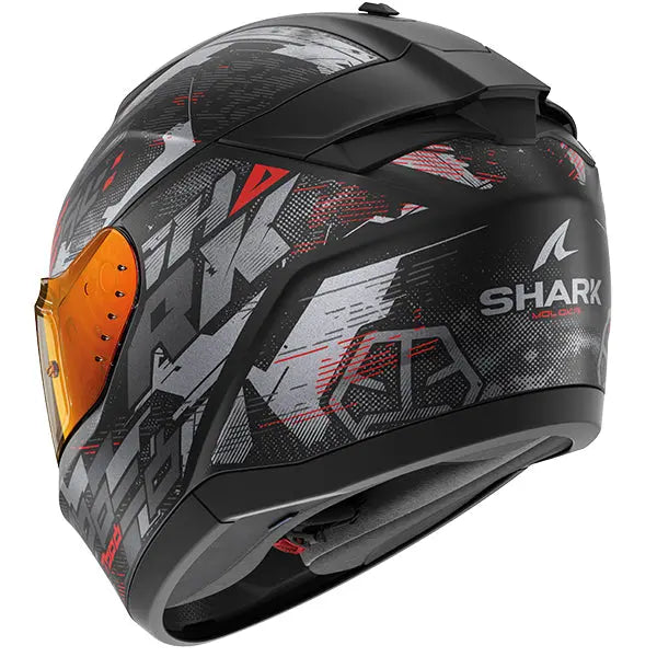 Shark Ridill 2 Full Face Helmet Molokai Black / Anthracite / Red FREE 1 YEAR Returns, FREE UK Delivery | ThrottleChimp