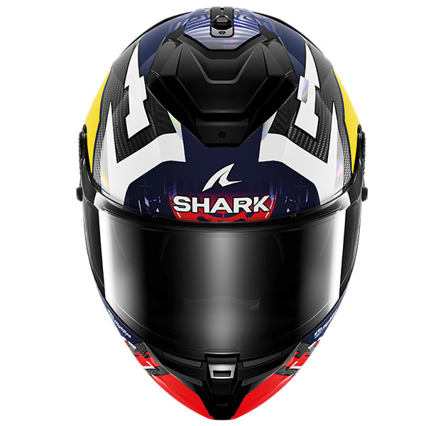 Shark Spartan GT PRO Carbon Full Face Helmet Zarco Chrome / Red (Image 2) - ThrottleChimp