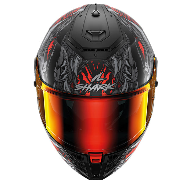 Shark Spartan RS Full Face Helmet Shaytan Black / Red / Anthracite (Image 2) - ThrottleChimp