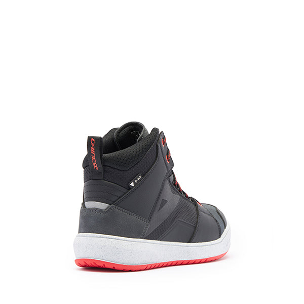 Dainese Suburb D-WP Shoes Black / White / Lava Red (Image 2) - ThrottleChimp