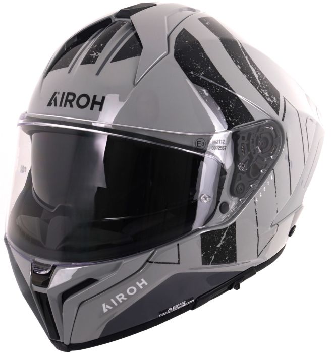 Airoh Matryx Full Face Helmet Scope Gloss Light Grey FREE 1 YEAR Returns, FREE UK Delivery | ThrottleChimp