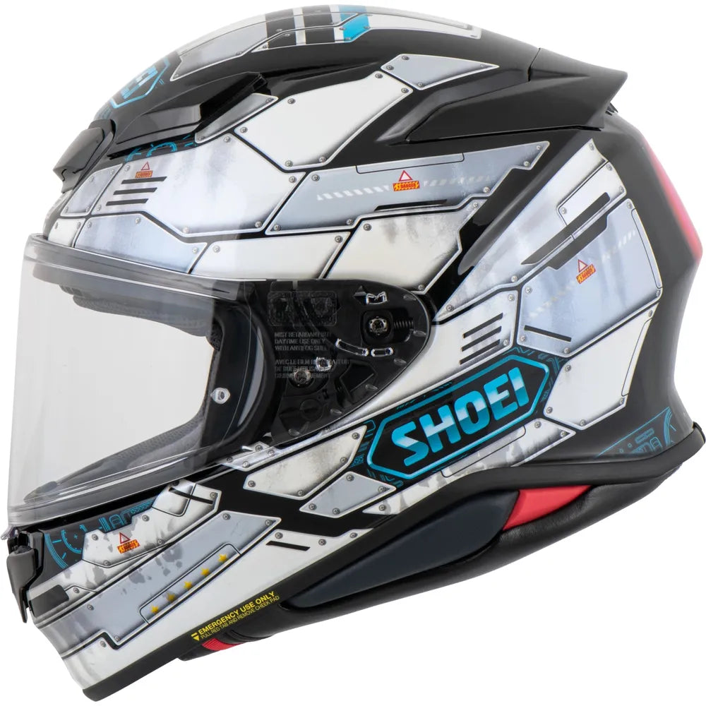 Shoei NXR2 Fortress TC6 Full Face Helmet White (Image 3) - ThrottleChimp