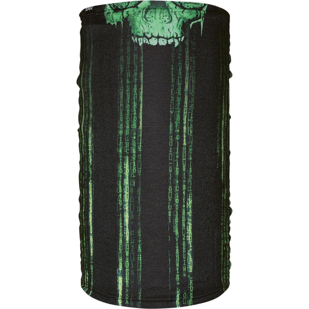 ZAN Motley Tube Fleece Lined Neck Tube Black / Green