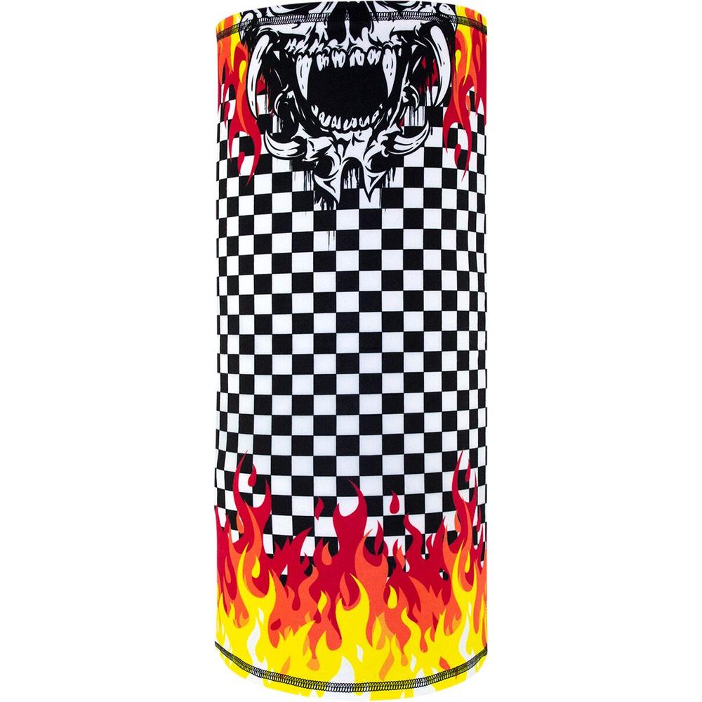 ZAN Motley Tube SportFlex Neck Tube Checkered Flames