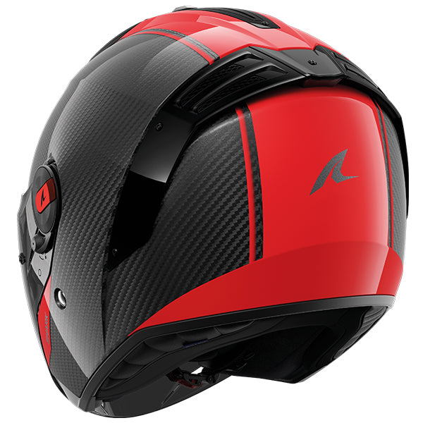 Shark RS Jet Carbon Open Face Helmet Blank Carbon / Black / Red (Image 3) - ThrottleChimp