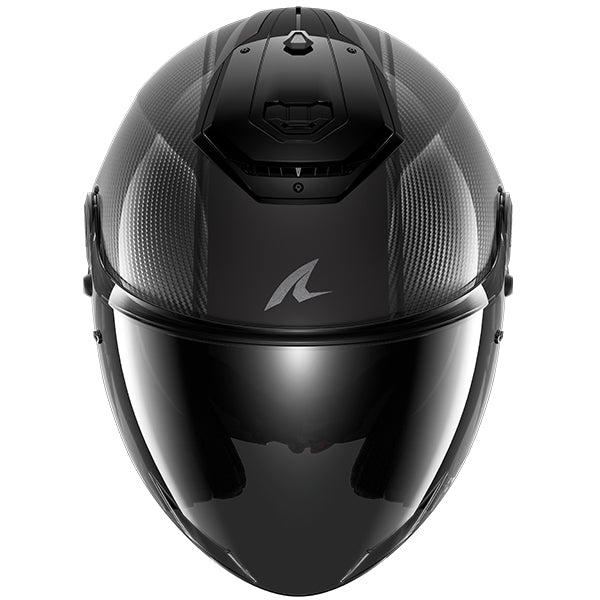 Shark RS Jet Carbon Open Face Helmet Blank Black / Carbon (Image 2) - ThrottleChimp