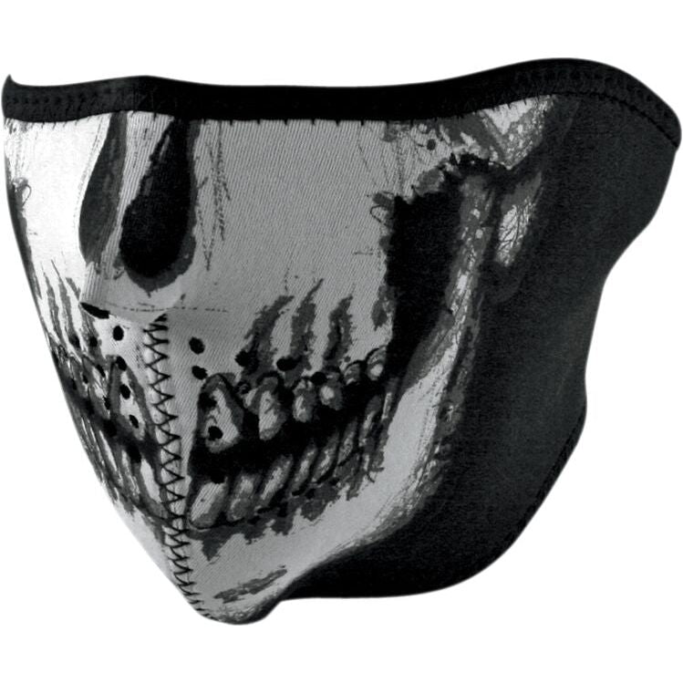 ZAN Neoprene Glow In the Dark Half Mask Black / Grey