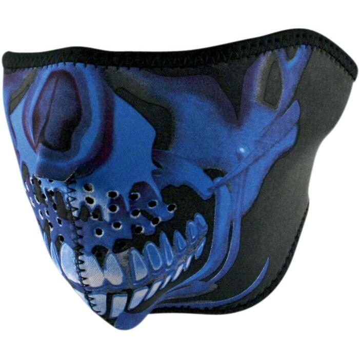 ZAN Neoprene Chrome Half Mask Black / Blue