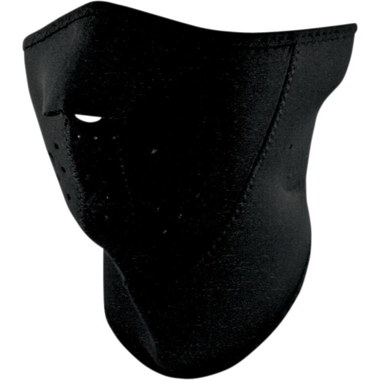 ZAN 3-Panel Neoprene Half Mask With Neck Shield Black