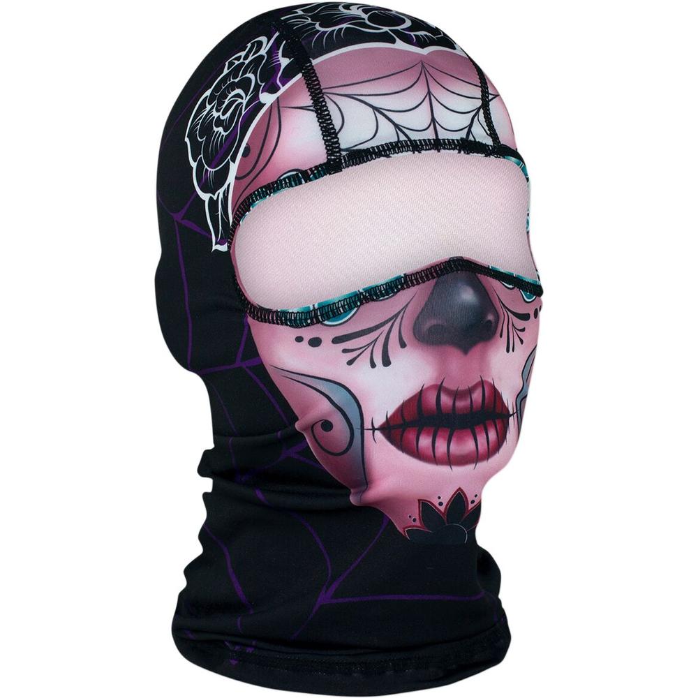 ZAN Sugar Skull Balaclava Black / Pink / Purple