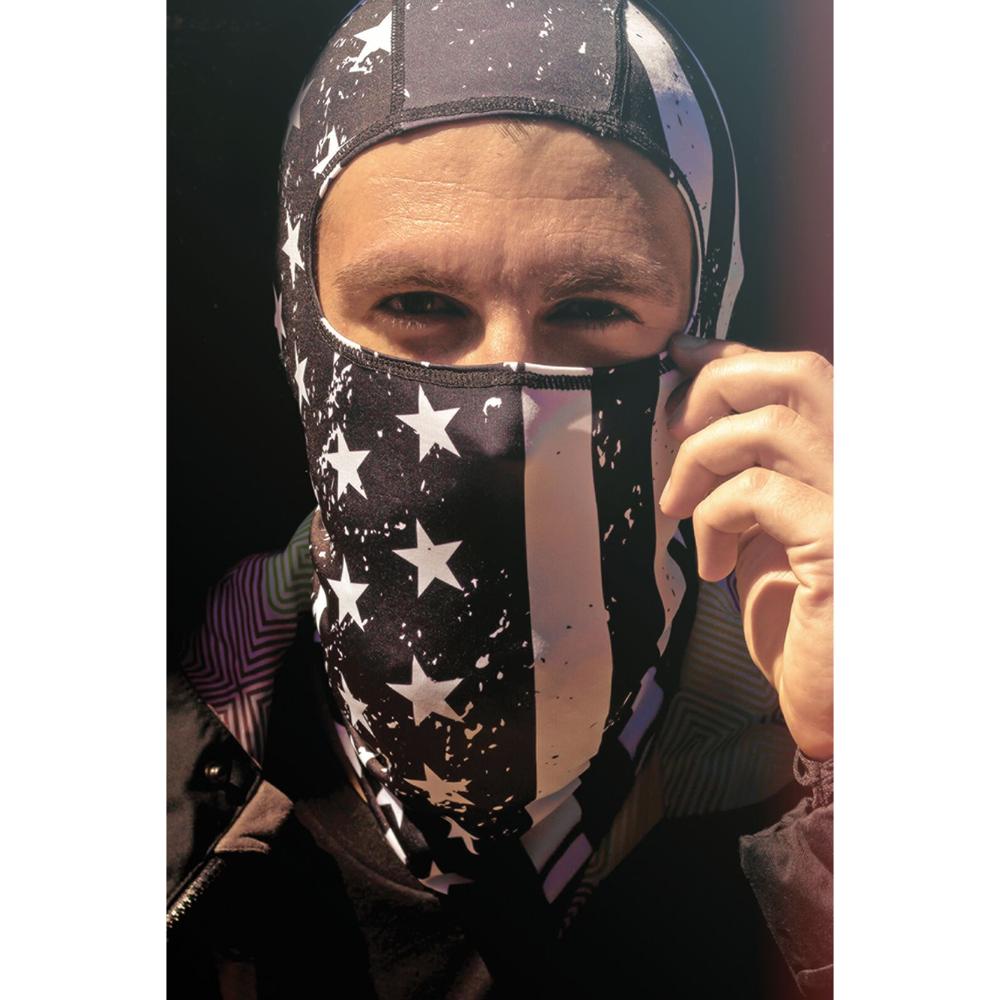 ZAN Flag Balaclava Black / White